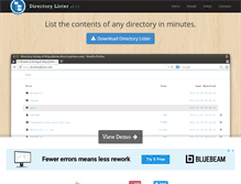 Tablet Screenshot of directorylister.com